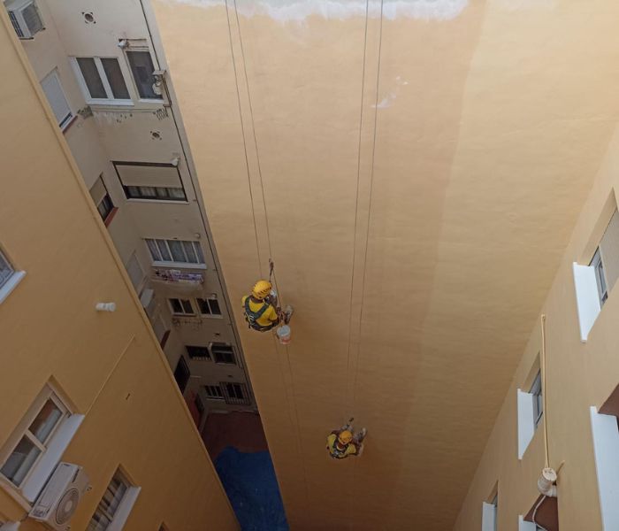 fachadas interiores en altura benidorm